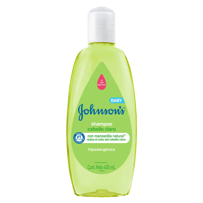 Shampoo Johnson's Baby para Cabello Claro 400 ml - Esencial para la Higiene del Bebé
