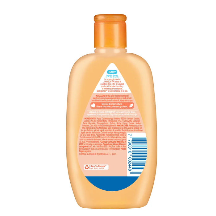 Johnson's Baby Liquid Soap Glycerin 200ml - Baby Hygiene Essential, Hypoallergenic Formula