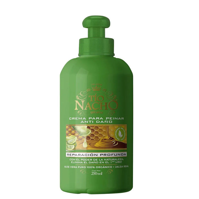 Tío Nacho Crema para Peinar Jalea & Aloe Vera Hair Cream: Anti Damage 250 ml - Styling Solution