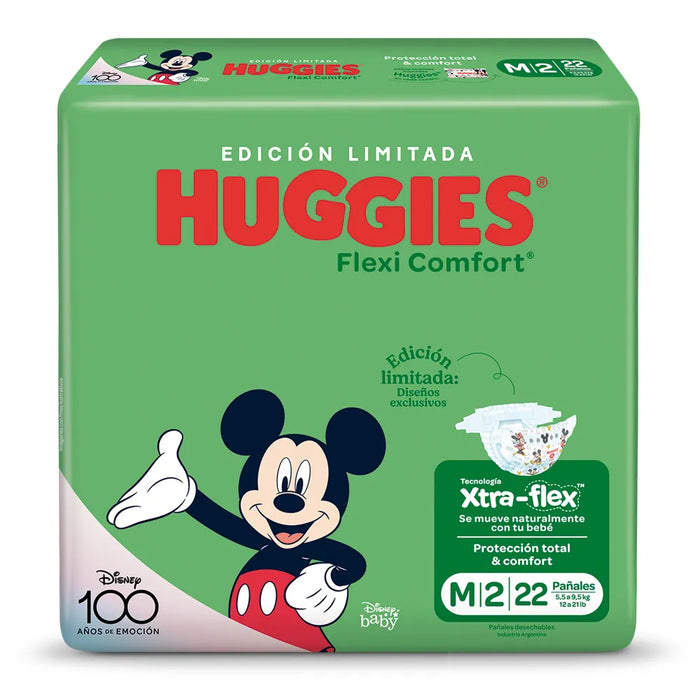 Huggies Pañales Flexi Comfort Disney Maxi Diapers | Gentle Care for Happy Babies | Bulk Pack