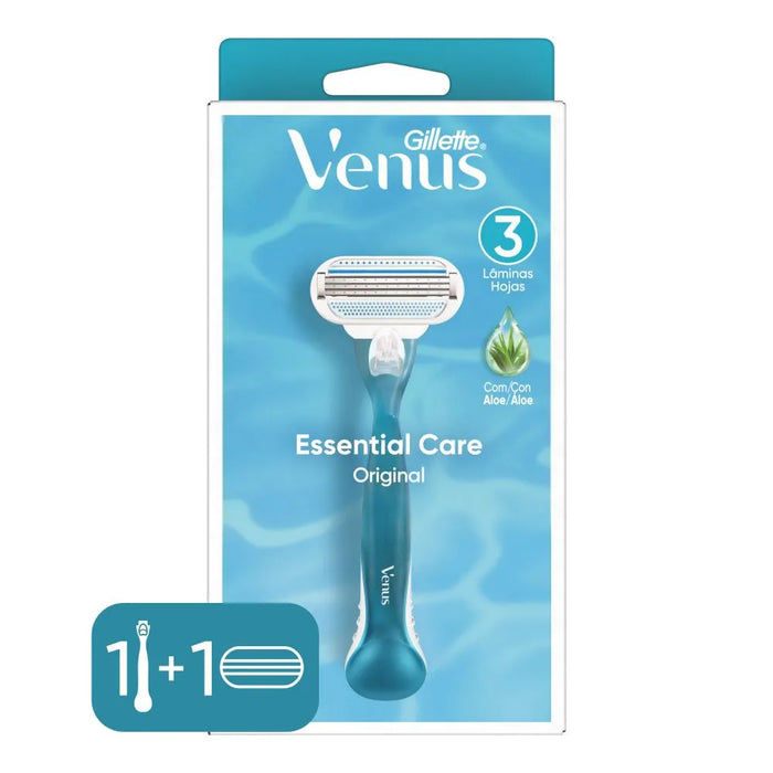 Venus Essential Care Original Razor - Smooth Shaving Experience for Women - Precision Grooming with Comfort Blades