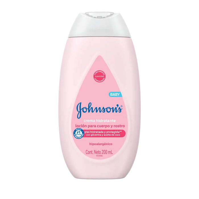 Johnson's Baby Pink Body Cream 200ml - Hydrating Essential for Baby's Skin