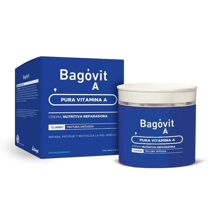 Bagóvit Crema Nutritiva Classic Nutritive Cream 200g | Vitamin A Enriched Skincare