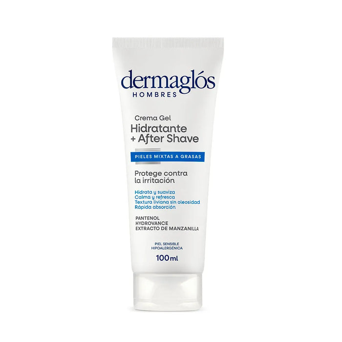 Dermaglós Men's Hydrating After Shave Facial Cream - 100 ml, | Crema Facial