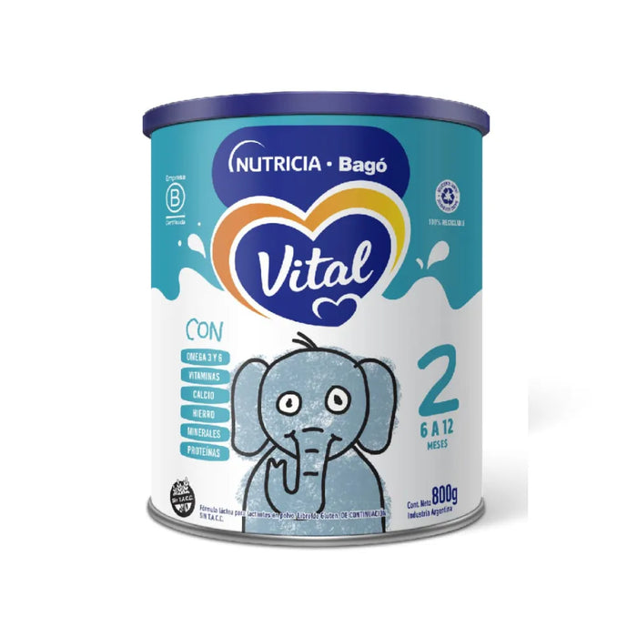 Vital 2 Leche en Polvo Powder Milk 800g | Nourish 6-12 Months | Infant Formula
