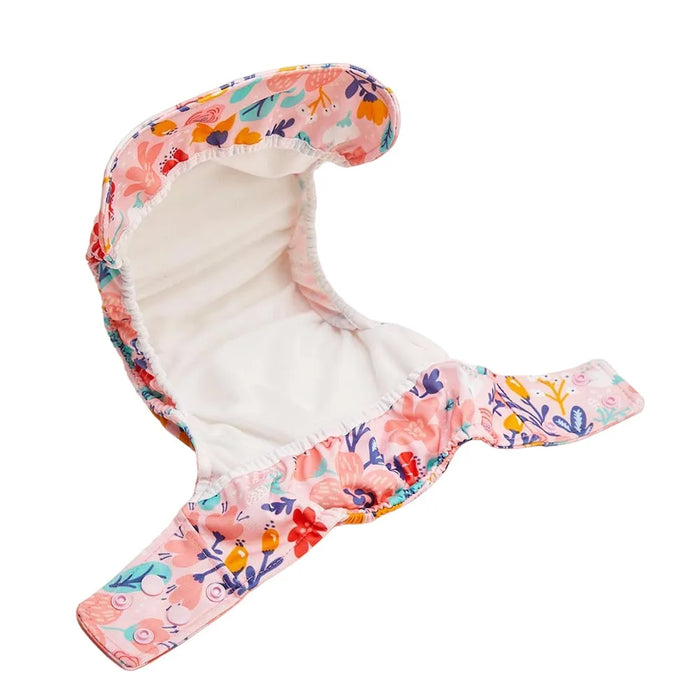 Baby Pell Pañal de Tela Cloth Diaper  - Pink Floral Snap Multisize, Eco-Friendly