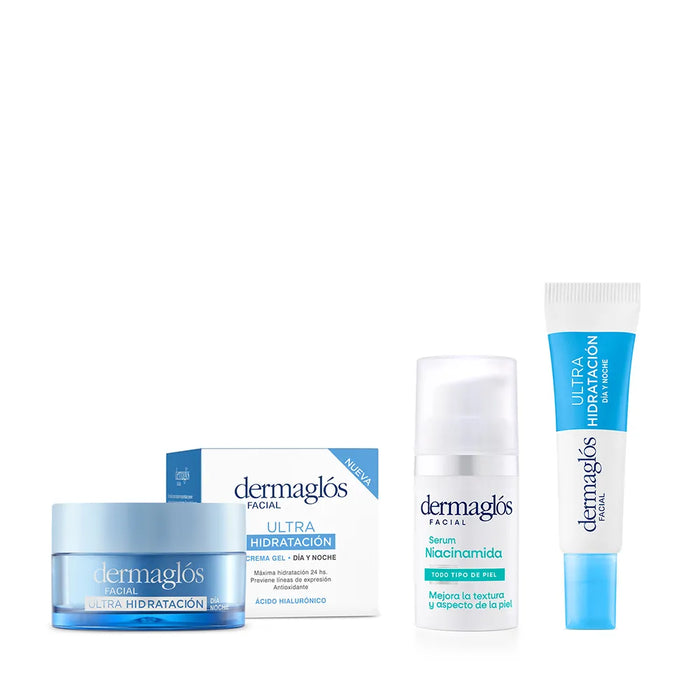Dermaglós Facial Moisturizing Day Cream Ultra Age Kit: 3 Products for Complete Anti-Aging Care