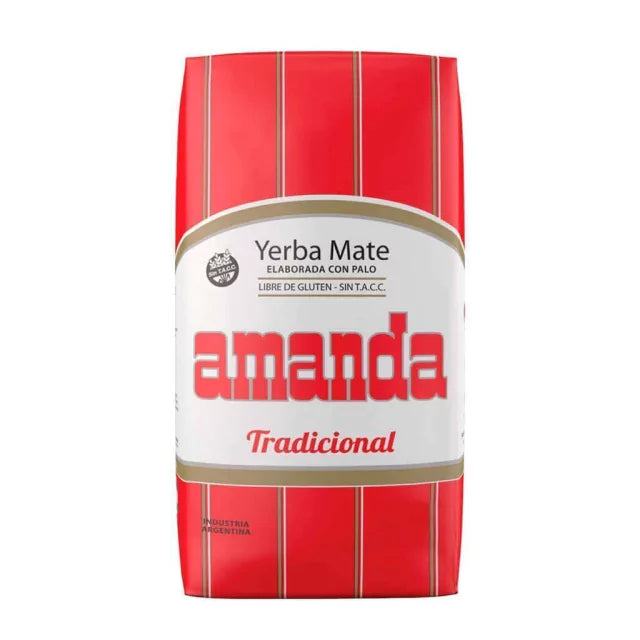 260 g Yerba Mate Amanda: Elaborated with Stems, Gluten-Free