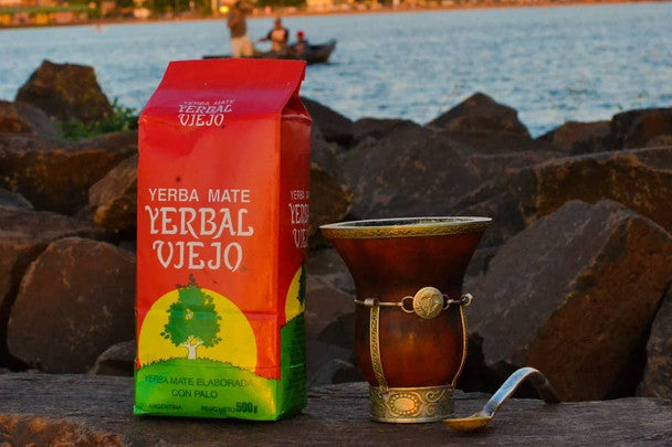 Yerbal Viejo Traditional Yerba Mate with Stems Wholesale Bulk Pack - New Packaging, 500 g / 1.1 lb (20 count per pack)