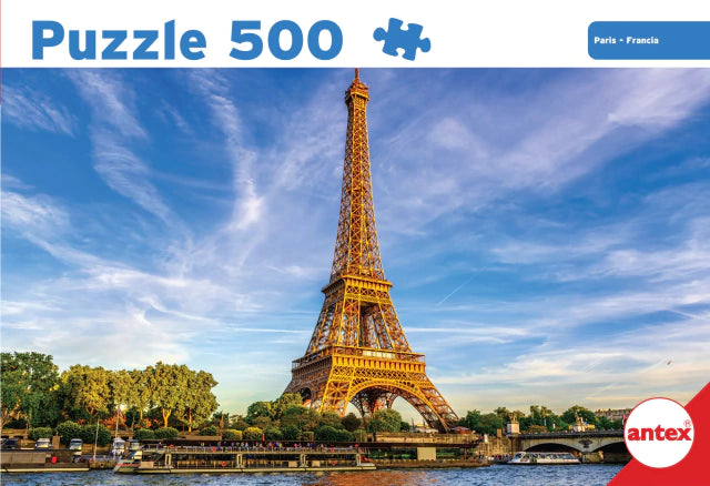 Antex | París Torre Eiffel Puzzle 500 Pieces +7 Years | Engaging Jigsaw for Kids & Adults