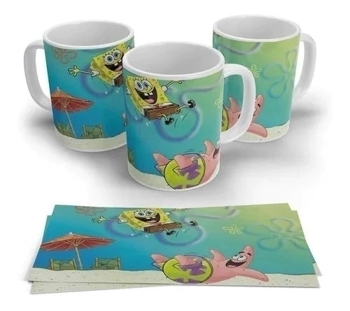 New Caps | SpongeBob Plastic/Ceramic Mug - Official Nickelodeon Merchandise for Fans of the Pineapple Under the Sea