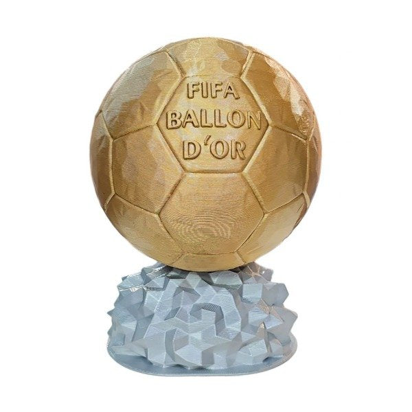 Réplica del Trofeo Balón de Oro - Trofeo Balón de Oro Premium para aficionados al fútbol y coleccionistas