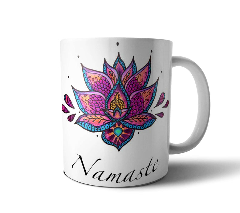 Punto Bizarro | Witty Quotes Namaste Ceramic Mug: Sip Serenity Daily | Unique Gift for Zen Moments