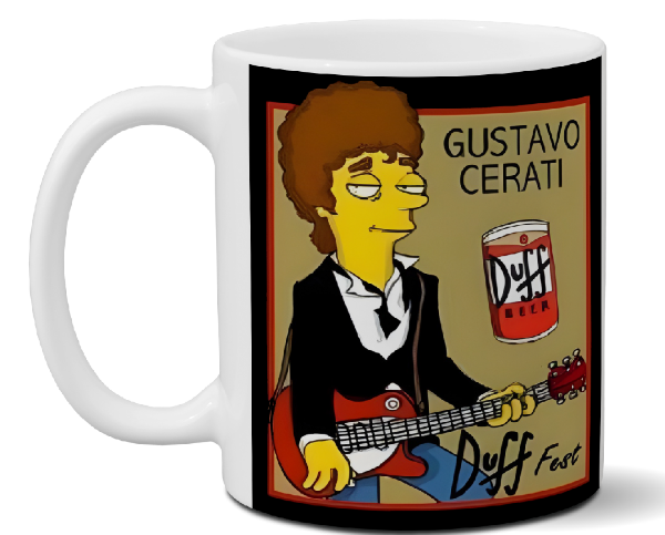Gustavo Cerati Taza | Argentine Artist Tribute, Music Inspired Mugs Design