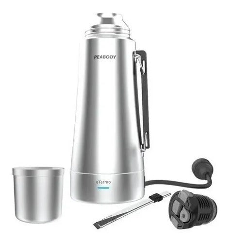 Termolar Click Mate Thermos 1 L - Lead Model with Handle & Pour Spout by  Kyma