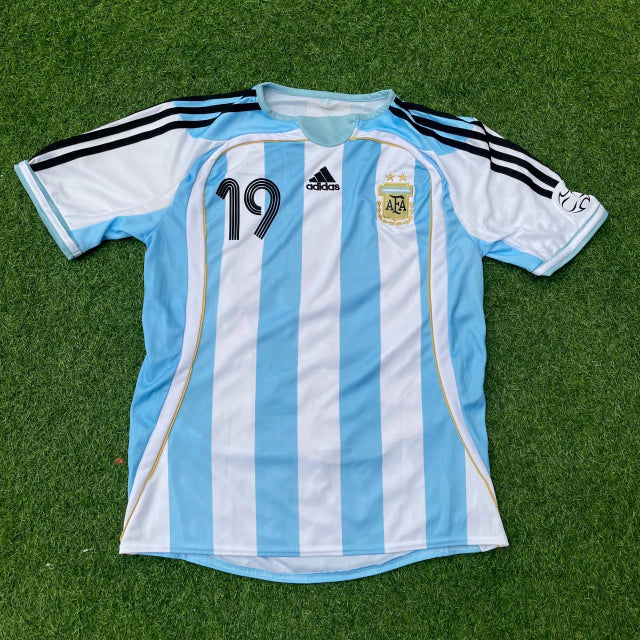 Camiseta de Fútbol Replica Retro AFA Home Jersey - Lionel Messi - 2006 Germany World Cup