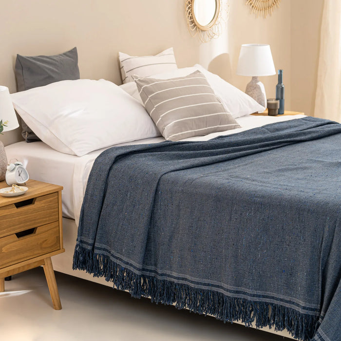 Arredo | Queen Size Reclaimed Fiber Bedspread: Eco-Friendly Bedding for Sustainable Living