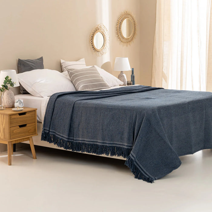 Arredo | Queen Size Reclaimed Fiber Bedspread: Eco-Friendly Bedding for Sustainable Living