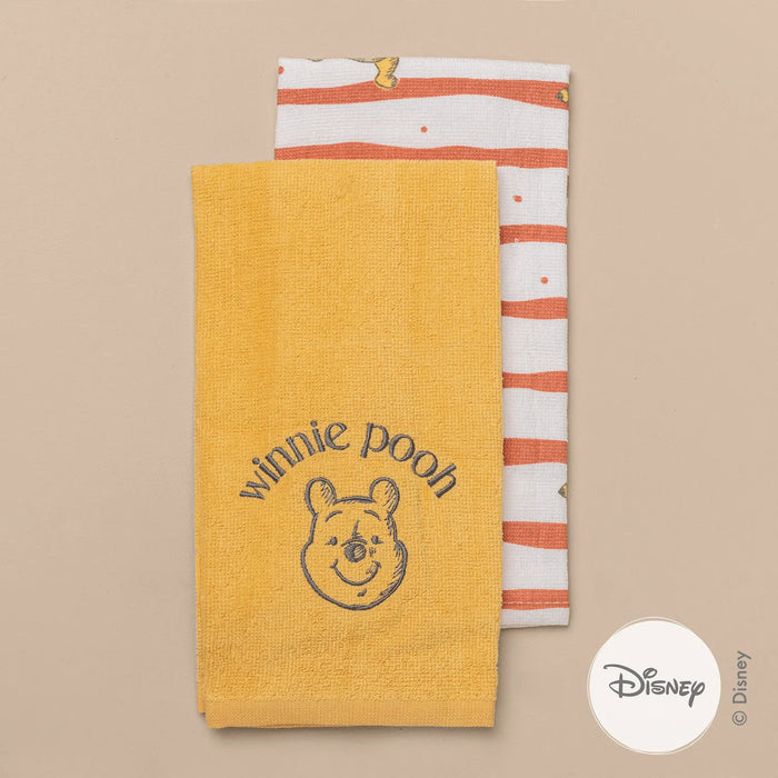 Arredo | Winnie the Pooh Friends Cotton Dish Towel Set | 100% Cotton, 40 cm x 60 cm | Kitchen Towels