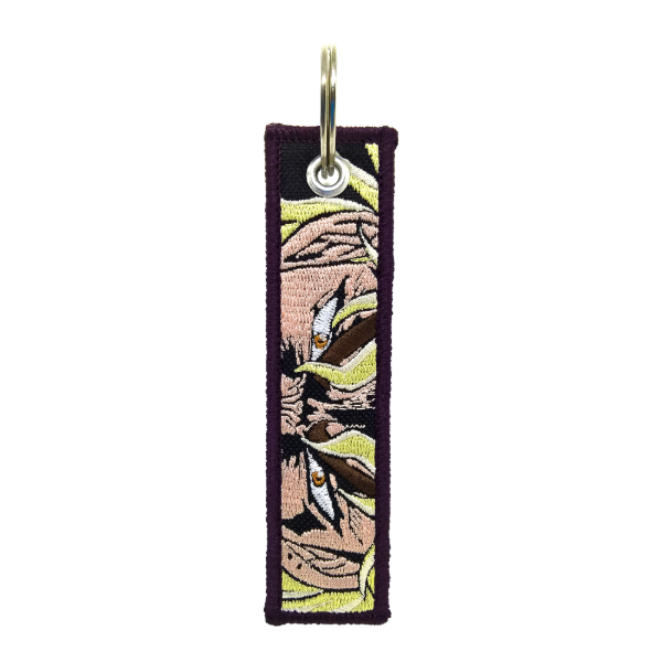 Dio Embroidered Keychain – Double-Sided JoJo’s Bizarre Adventure: Phantom Blood – Approx. 12x3 cm Anime Merchandise