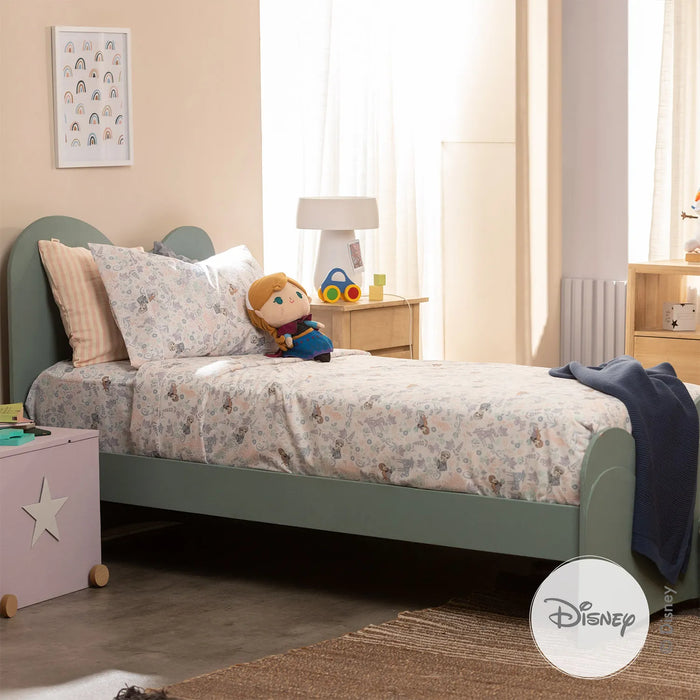 Arredo | Folk Frozen Single Bed Sheets Set | Sleep Peacefully, 50% Cotton - 50% Polyester Blend, Rest Easy