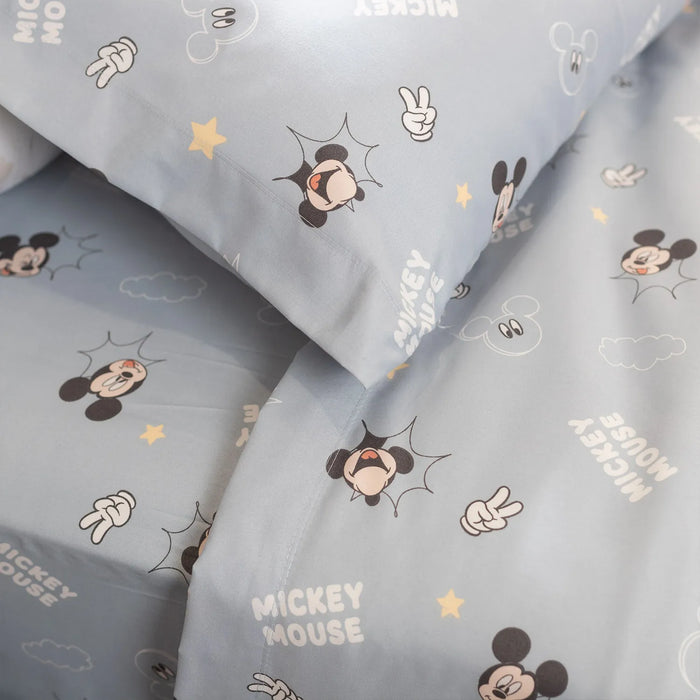Arredo | Patch Mickey 1-Piece Polyester Bed Sheet Set | Sleep Comfortably, 100% Polyester