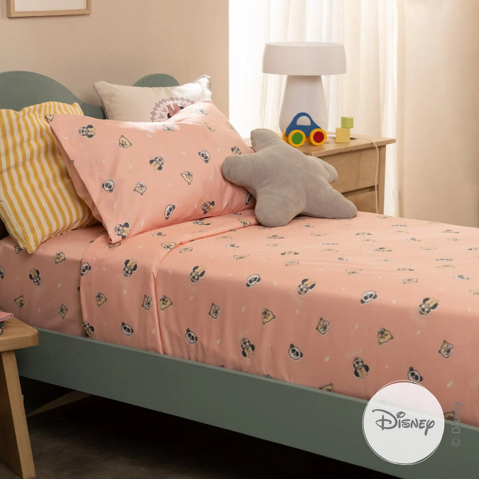 Arredo | Single Bed Sheet Set Minnie Animals | Sleep Peacefully, 100% Polyester, Rest Easy