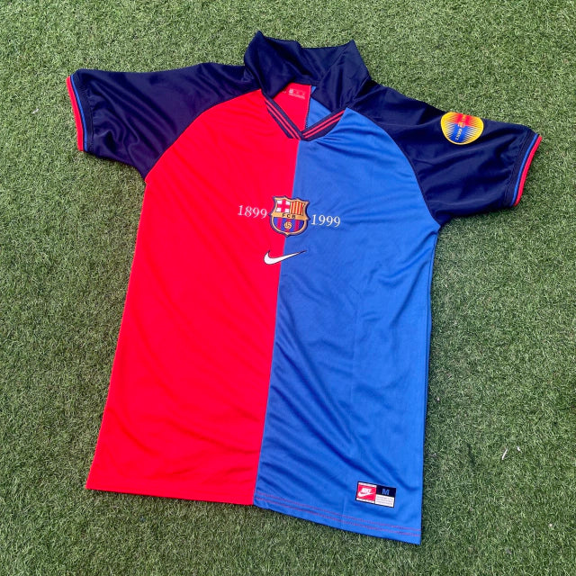 Camiseta Retro Barcelona 1999 Centenary Jersey - Authentic 100 Years Football Shirt for Collectors & Fans