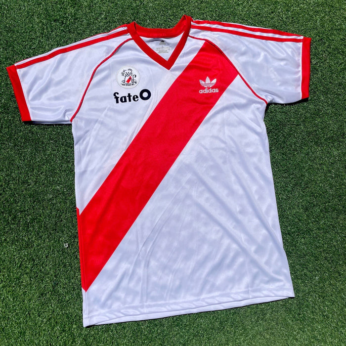 Camisetas de Fútbol River Plate 1986 Retro Jersey - Copa Libertadores Champions Tee