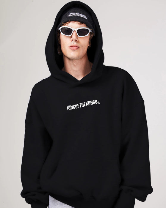 Kinf of the Kongo Black Hoodie - Over H Collection, Premium Quality