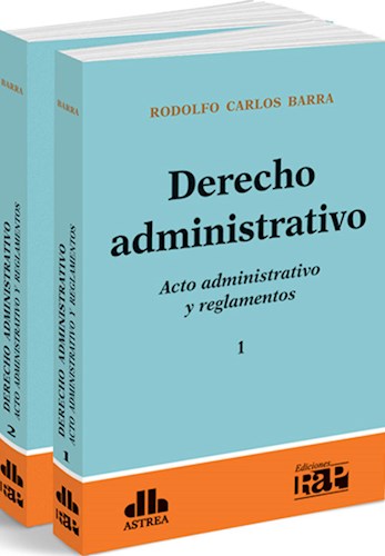 Barra Rodolfo Carlos: Derecho Administrativo (2 tomos / 2 Volumes) | Legal Books on Regulatory Matters and Government Procedures (Spanish)