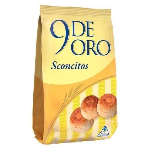 9 de Oro Sconcitos Classic Sweet Cookies Scons, 200 g / 7,1 oz (Pacote com 3) 
