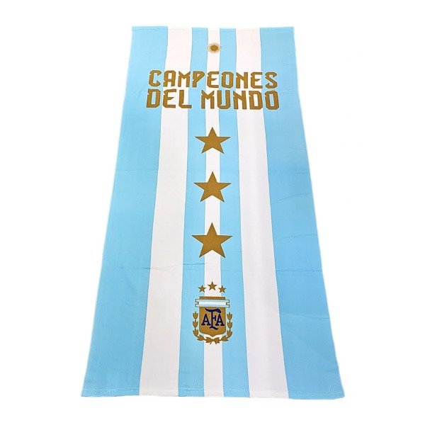 AFA 3-Star Towel | The Official Towel of the Argentina National Team | 70 cm x 150 cm