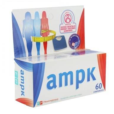 AMPK Activated Protein Kinase Balance Energético Celular Melhora o Balanço Energético e Ajuda nas Calorias Consuma Comprimidos de Suplemento Alimentar - Sem Glúten (caixa com 60 comprimidos) 