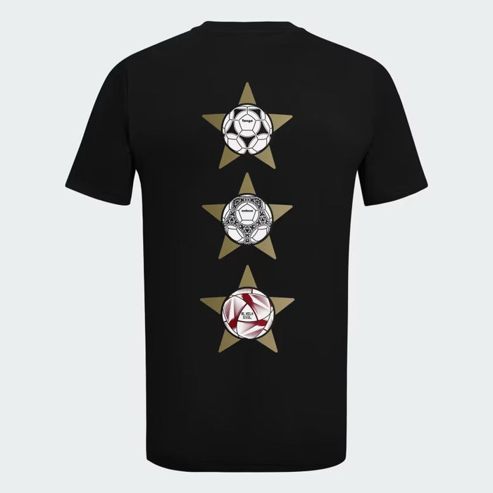 Adidas AFA WC Anniversary 3-Star Tee with Championship Final Balls for Men - Celebrate the Glory