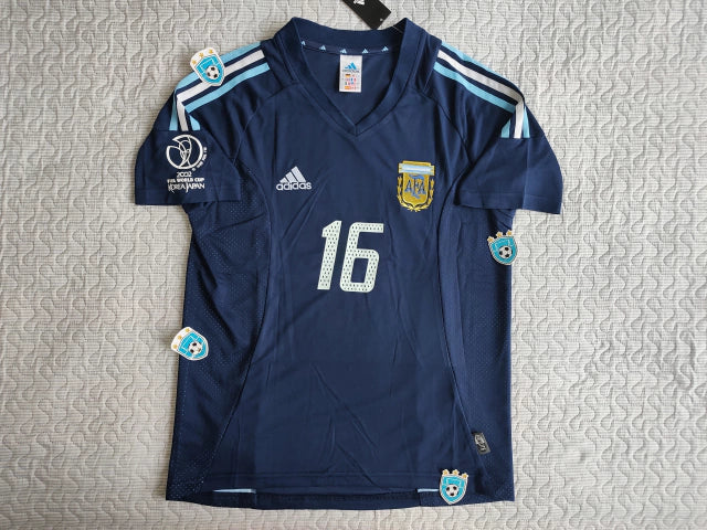 Adidas Argentina Retro 2002 World Cup Alternate Jersey - Exclusive Suplente Edition with Aimar 16