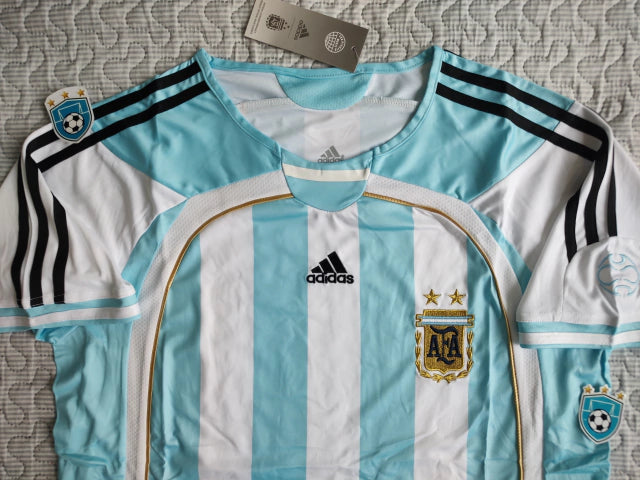 Adidas Argentina Retro 2006 Official Home Jersey - Limited Edition Authentic Design