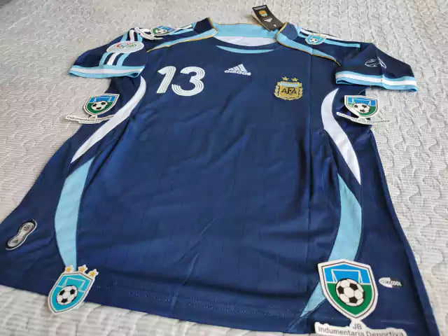 Adidas Argentina Retro 2006 Scaloni 13 World Cup Away Jersey - Authentic Vintage Soccer Shirt