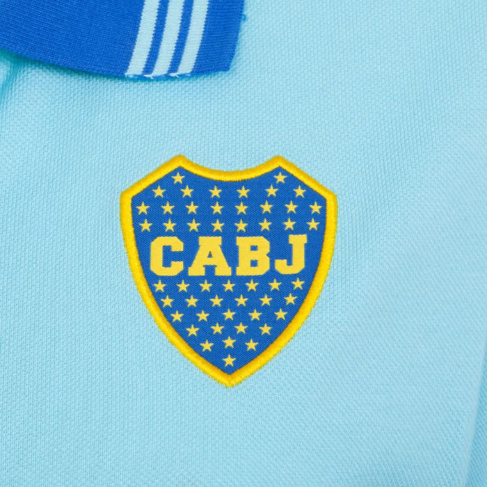 Adidas Boca Juniors Women's Polo - 3 Stripes Edition: Stylish Cotton Support for True Fans - Chomba Boca Juniors 3 Tiras Mujer