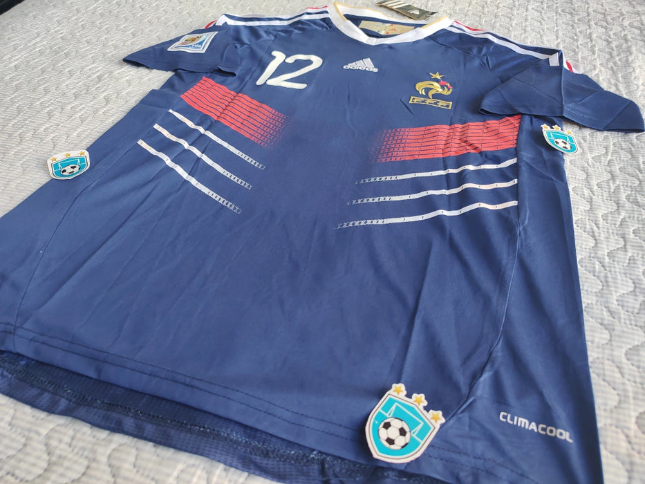 Adidas France Retro 2010 World Cup Jersey with Henry 12 - Exclusive Collector's Edition