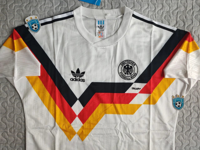 Adidas Germany Retro 1990 World Cup Home Jersey - Authentic Tribute to Championship Glory