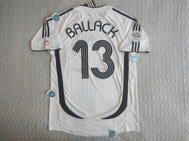 Adidas Germany Retro 2006 Ballack 13 Home Jersey - Authentic Vintage Soccer Shirt