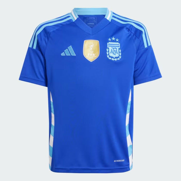 Camiseta Alternativa Argentina 24 para Niños de Adidas - Celebra la Tercera con la Camiseta de Campeón del Mundo de 3 Estrellas