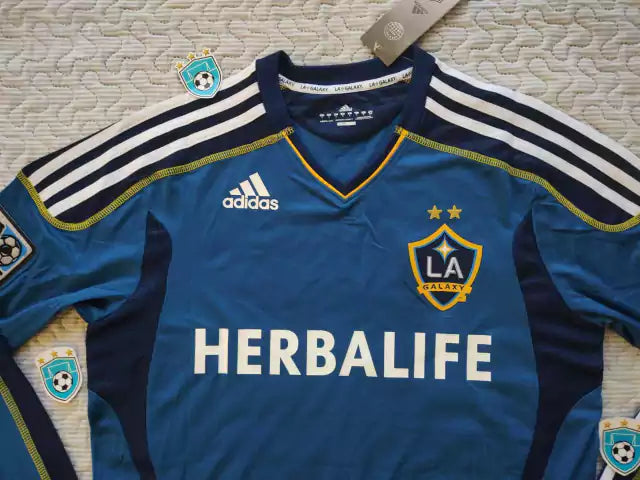Adidas LA Galaxy ML Retro 2002-03 23 Beckham MLS Soccer Jersey Suplente Long Sleeve
