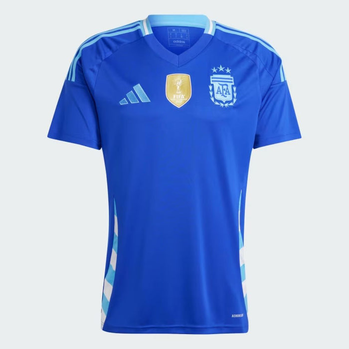 Camiseta Alternativa Adidas para Hombre Argentina 24 Campeón del Mundo, 3 Estrellas Azul - ¡Celebra la Victoria!