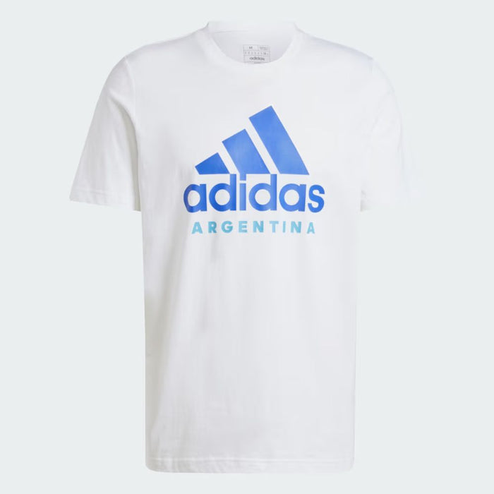 Adidas Men's Argentina Printed Tee White 24 Season Remera Estampada Argentina 24