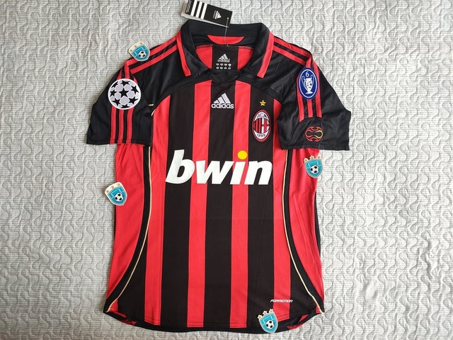 Adidas Milan Retro 2006-07 Ronaldo UCL Home Jersey - Authentic Vintage Soccer Shirt