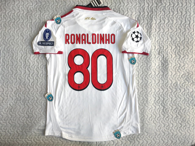 AC Milan Suplente 2009/10 – Ronaldinho #80 – Camisetas de Fútbol