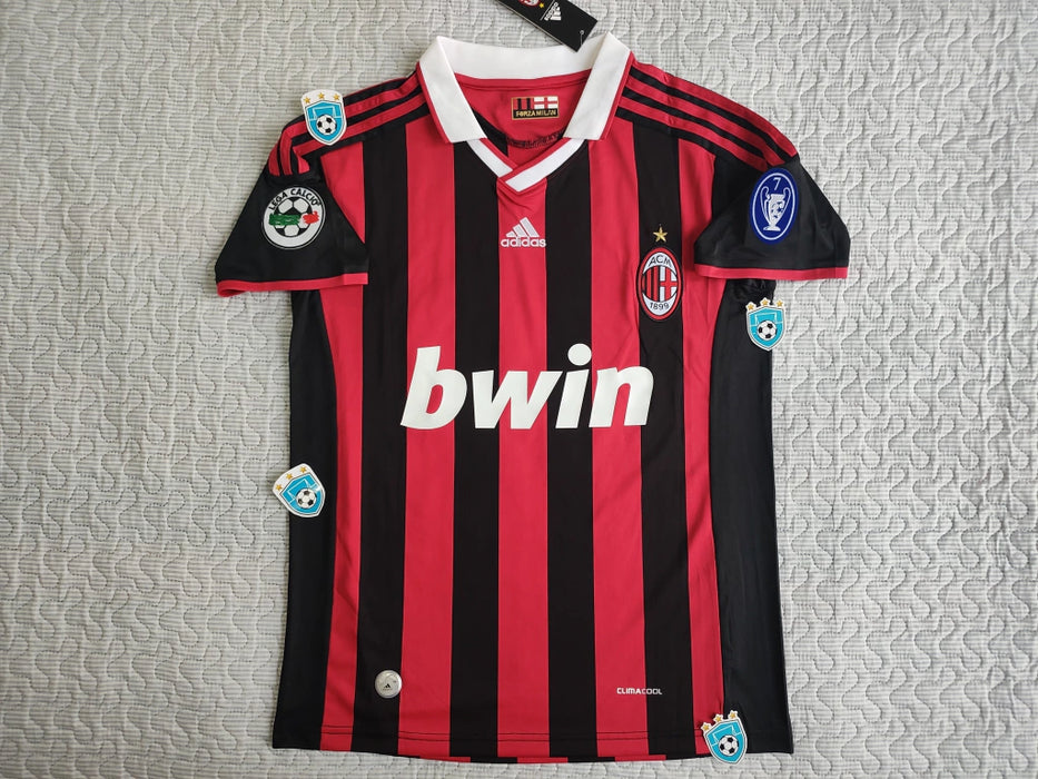 Adidas Milan Retro 2009/10 Jersey - Ronaldinho #80 or Beckham #32 - Authentic Soccer Shirt