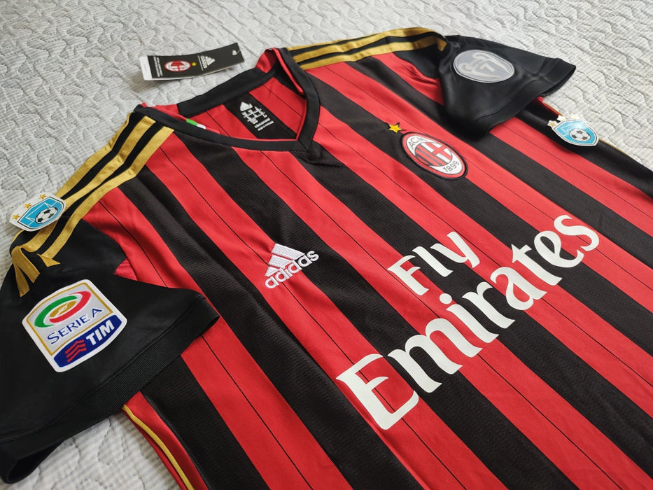 Adidas Milan Retro 2013-14 Kaka 22 Serie A Soccer Jersey - Official Team Shirt